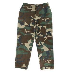 Y2K woodland camouflage military BDU combat pants vintage